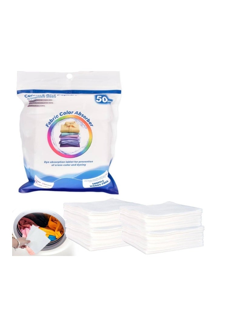 OASIS-TH 100 PCS 2 Packs Colors & Dirt Collector Colors Catchers for Laundry, Grabber Laundry Sheets Essential for Home Use Color Catcher Maintains Original colors of Clothing - Image 1